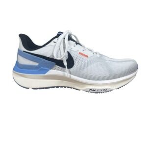 NEW Nike Air Zoom Structure 25 Running Shoes Womens Sz 8 White Royal Pulse Blue